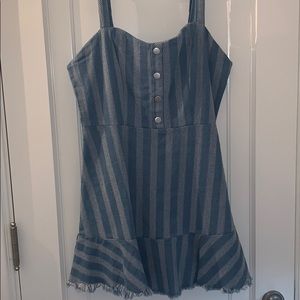 boho denim dress